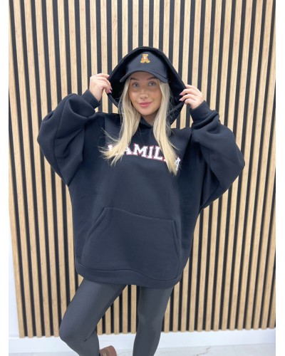 Bluza z kapturem La Milla czarna