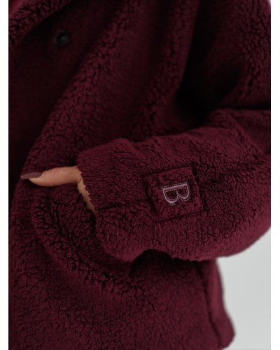 Krótka kurtka teddy By o la la...! merlot