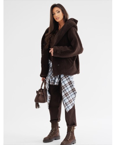 Krótka kurtka teddy By o la la...! chocomus