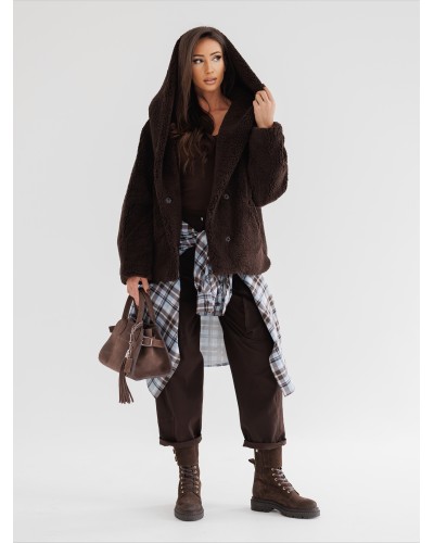 Krótka kurtka teddy By o la la...! chocomus